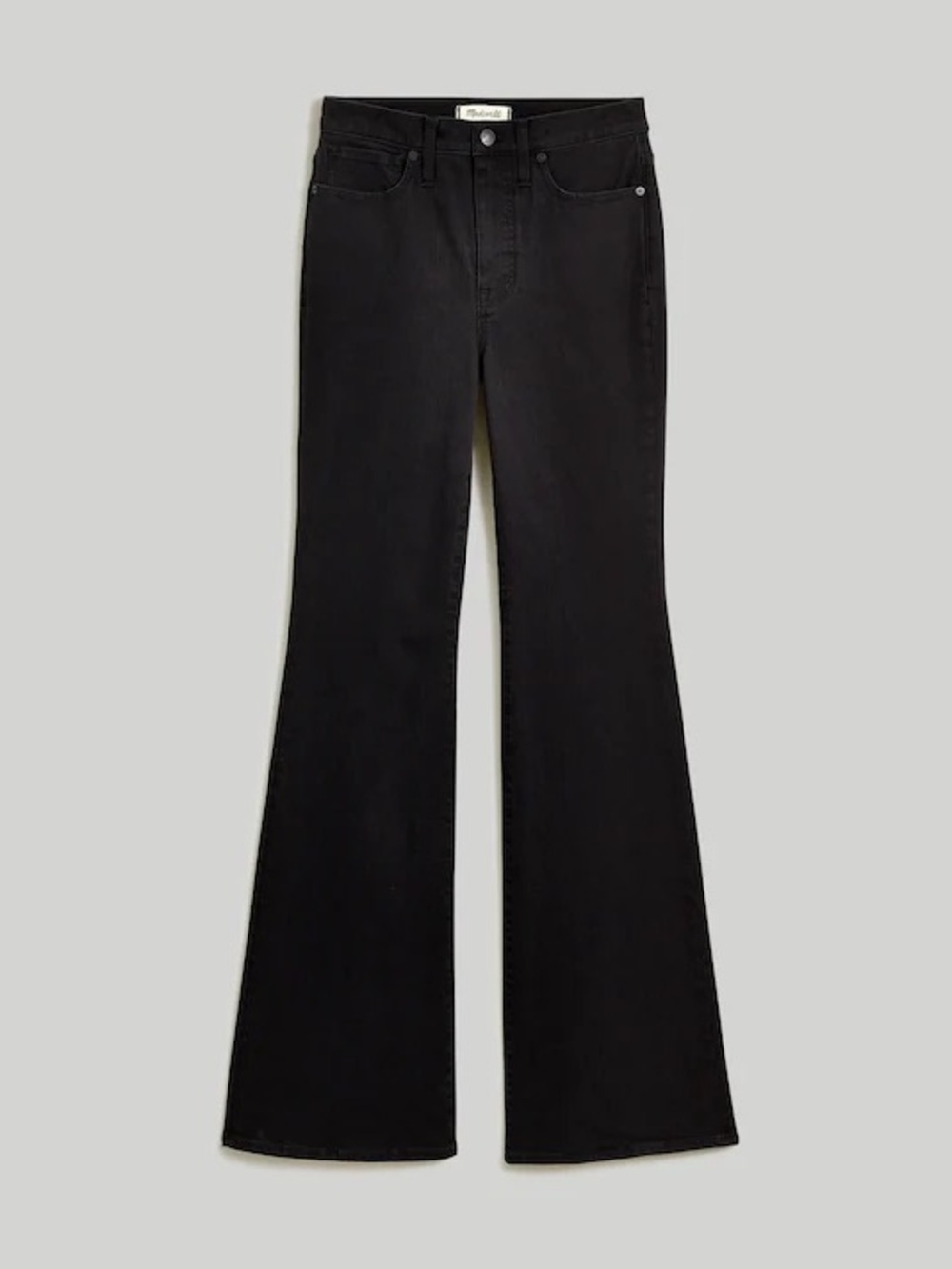 Madewell Skinny Flare Jeans in Black Rinse Wash - Size 32